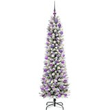  Umjetno božićno drvce Bijela 180 cm PVC i Metal i Plastika | shoptok.hr
