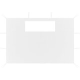  Bočni zidovi za sjenicu s prozorima 2 kom bijeli (315309) | shoptok.hr