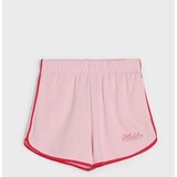 Sinsay Trenirke kratke hlače s kontrastnim obrubom i natpisom "Malibu" | shoptok.hr