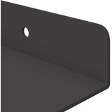  Lebdeća polica Zidne 2 pcs Crna 80 x 9 x 2,5 cm Čelik | shoptok.hr
