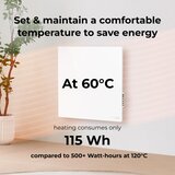 Aeno pametni električni infracrveni panel 500W tajmer/termostat wi-fi bela | Eponuda.com