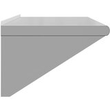 vidaXL Zidna polica 100 x 45 x 31 cm srebrna od nehrđajućeg čelika | shoptok.hr