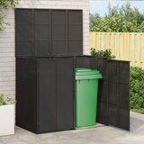  Kutija za smeće 2 pcs Crna 130 x 80 x 115 cm Polietilen | shoptok.hr