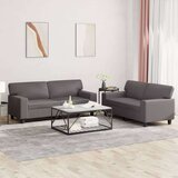  2-dijelni set sofa sivi od umjetne kože Cijene