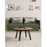 Marckeric Crni/u prirodnoj boji okrugao stolić za kavu s pločom stola u dekoru hrasta ø 80 cm Sindi – | shoptok.hr