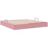  Otomanski krevet s pohranom Ružičasta 200 x 200 cm Baršun | shoptok.hr