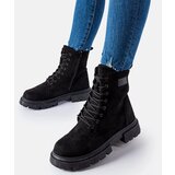 Gemre Black insulated eco-suede ankle boots Mestervi | Shoptok.si