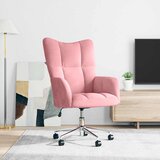  Stolica za opuštanje ružičasta baršunasta | shoptok.hr