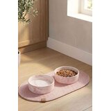 Paws & Whiskers set činija za hranu za kućne ljubimce, 2 komada, roze Cene