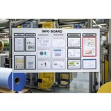 Durable Informacijski okvir DURAFRAME® MAGNETIC TOP, za napise, DE 10 kosov, za DIN A4 pokončno/A5 prečno, črne barve | Shoptok.si