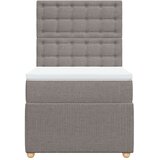 vidaXL Krevet s oprugama i madracem smeđesivi 80x200 cm od tkanine | shoptok.hr