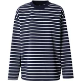 Trendyol Sweater majica tamno plava / bijela