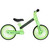 Trike Fix Glow dječji balans bicikl s LED rasvjetom, neonsko zeleni Slike