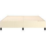  Okvir za krevet s oprugom krem 160x200 cm od umjetne kože | shoptok.hr
