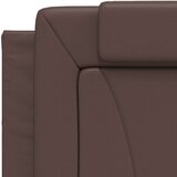  Okvir kreveta s LED svjetlima smeđi 80 x 200 cm od umjetne kože | shoptok.hr