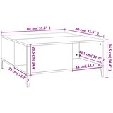 Stolić za kavu boja sivog hrasta 80x80x36,5cm konstruirano drvo | shoptok.hr