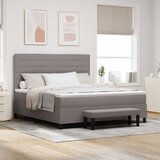 vidaXL Postelja z vzmetnico z vzmetnico Taupe 180 x 200 cm blago - - taupe - 89.44 - 180 x 200 cm - | Shoptok.si