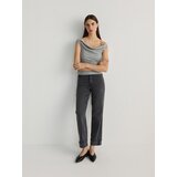 Reserved - Plisirana bluza - light grey Cijene