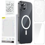 Baseus Magnetic Crystal Clear zaščitni ovitek za iPhone 13 (prozoren) + kaljeno steklo + komplet za čiščenje, (20756111) Cene