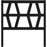  Uzglavlje za krevet crno 96 x 4 x 100 cm od masivne borovine | shoptok.hr