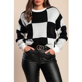 Fenzy Pulover S Kariranim Uzorkom, Sivi | shoptok.hr