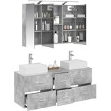  Set namještaja za kupaonicu 4 kom. Betonska siva | shoptok.hr