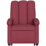  Naslonjač na podizanje od tkanine crvena boja vina | shoptok.hr