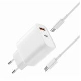 XO Kućni punjač L116 30W PD USB+Tip C + Tip C kabl 1m Cene