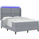  Krevet s oprugama i madracem svjetlosive boje 140x200 cm tkanina | shoptok.hr