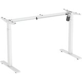 Logilink electrically adjustable sit-stand desk frame, 1 motor, 710–1190 mm, white, EO0052W Cene