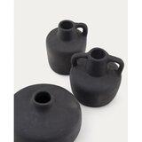 Kave Home Crne vaze u setu 3 kom od terakote (visina 6 cm) Sofra – | shoptok.hr