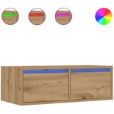 Maison Chic TV omarica - TV stojalo - Televizijska omarica z LED lučkami artisan hrast 75x35,5x25 cm, (21700661) Cene