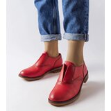 Gemre Red eco-leather Burdett shoes | Shoptok.si