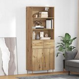 vidaXL Highboard s ladicama Umjetnički hrast 69,5 x 32,5 x 180 cm Cijene