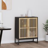 Maison Chic Komoda - Predalnik črna 60x30x75 cm inženirski les, (21716475) | Shoptok.si