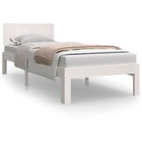 Furnova Posteljni okvir bel iz trdnega lesa 75x190 cm, (21934440) | Shoptok.si