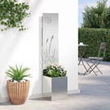  Privatnost u vrtu Rezbarija Srebrno 32 x 150 cm Pocinčani čelik | shoptok.hr