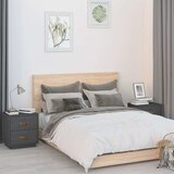  Noćni ormarići 2 kom sivi 40 x 34 x 45 cm od masivne borovine Siva Cijene