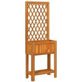 Maison Chic Cvetlično korito - Cvetlični Lonec z mrežo in polico 55x29,5x152 cm trdna akacija, (21788805) Cene