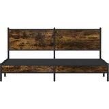  Metalni okvir kreveta bez madraca boja hrasta 183x213 cm | shoptok.hr