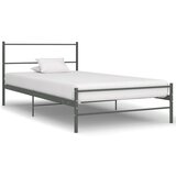  Posteljni okvir siv kovinski 100x200 cm | Shoptok.si