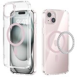 Chameleon Gumiran magnetni ovitek (TPU Magnetic) za Apple iPhone 15, roza | Shoptok.si