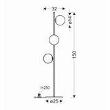 Lesnina XXXL STOJEČA SVETILKA Kama 32/29/150 cm | Shoptok.si