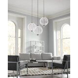 Elstead Lighting Elstead Oberlin LED stropna svetilka z 1 majhno kroglasto svetilko, saten nikelj, (22098434) | Shoptok.si