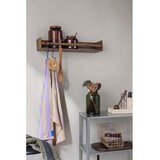 Mette Ditmer Denmark Rjav stenski obešalnik iz masivnega hrasta s polico 60 cm Showcase – | Shoptok.si