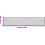  Pravokutni tepih crni 60x300 cm bambus | shoptok.hr