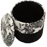 Mauro Ferretti Črno-bel tabure Oriental Style – | Shoptok.si