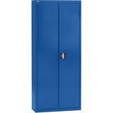 eurokraft pro Omara za material s skladiščnimi posodami, višina 1575 mm, 14 polic, encijan modra | Shoptok.si