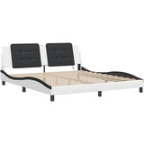  Okvir kreveta s LED-om bez madraca Zadar bijelo-crni 180 x 200 cm | shoptok.hr