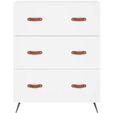 vidaXL Visoka omara bela 69,5x34x180 cm inženirski les | Shoptok.si